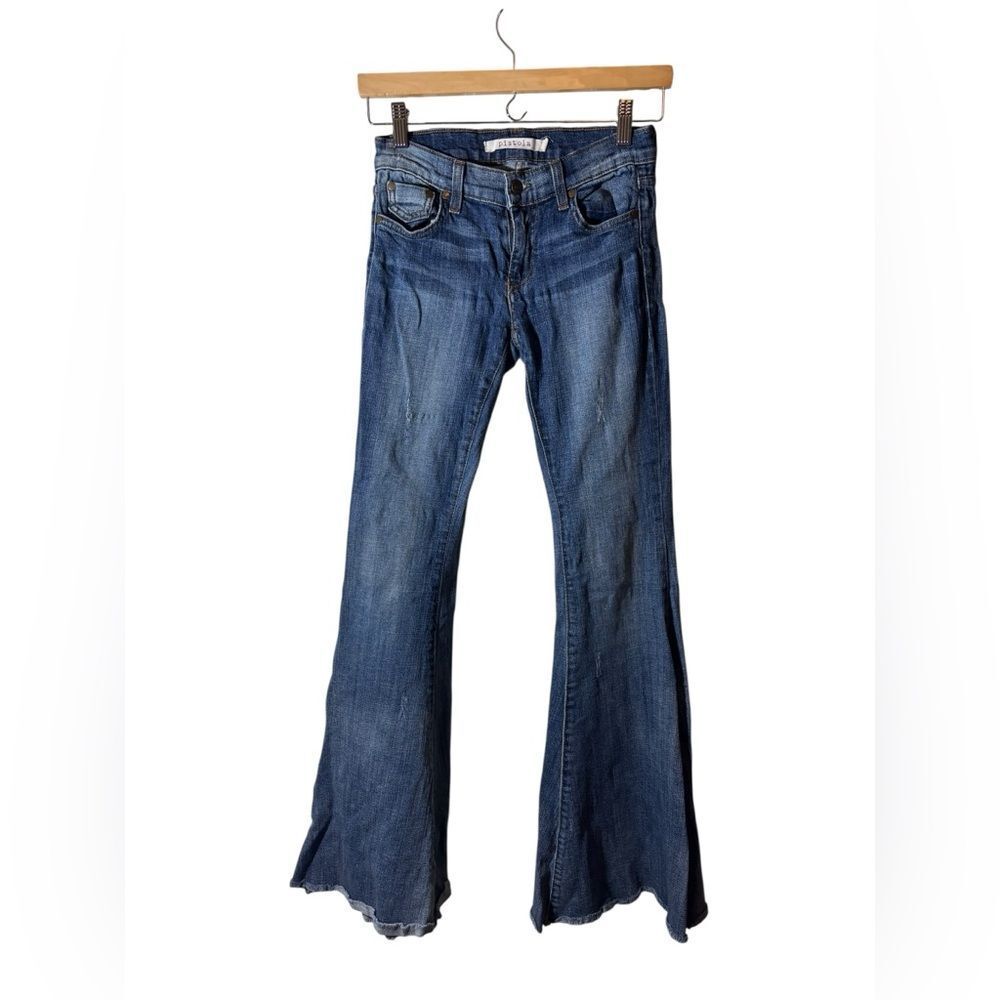 PISTOLA | flare jeans 26 denim blue jeans vintage